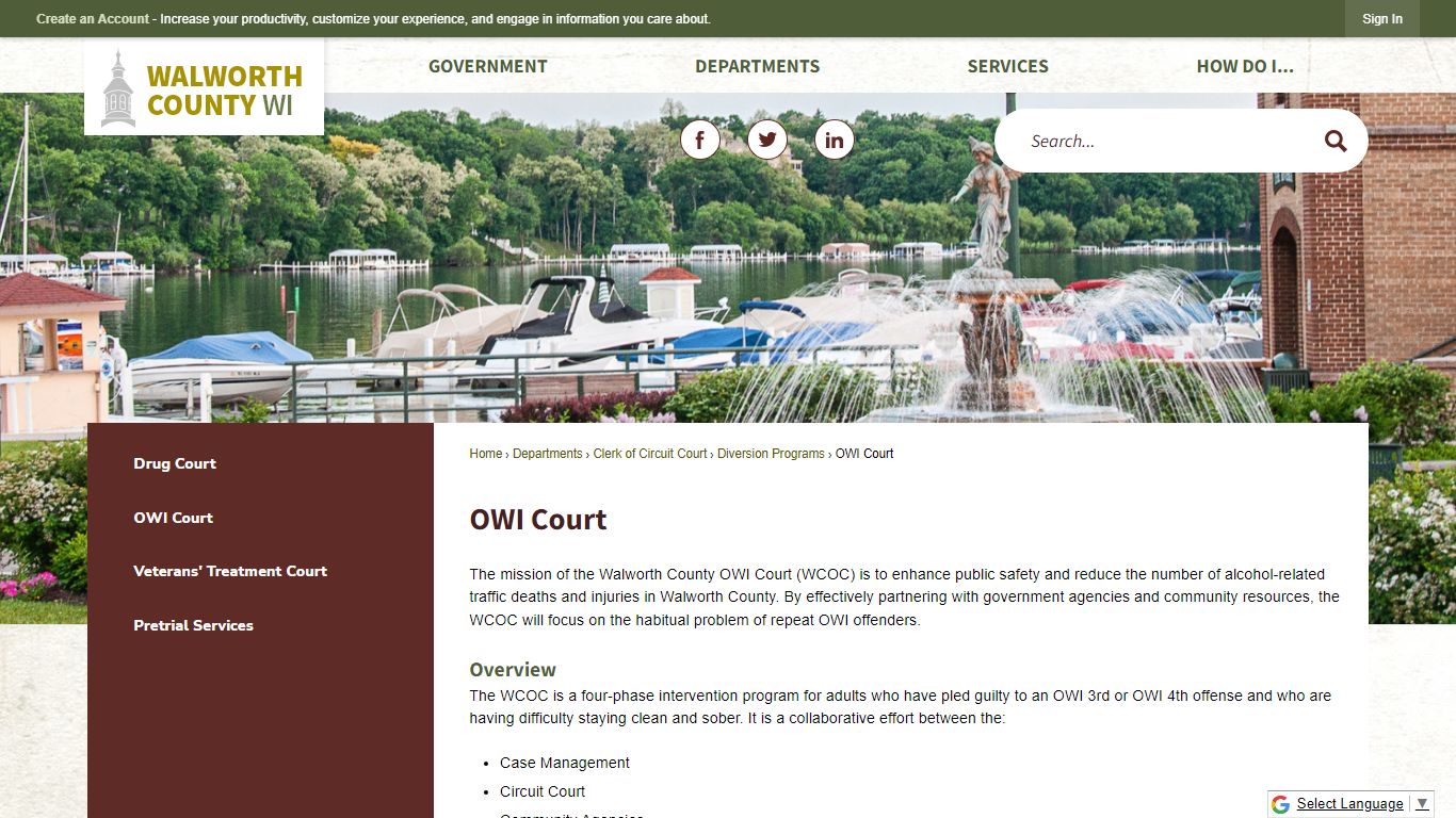 OWI Court | Walworth County, WI